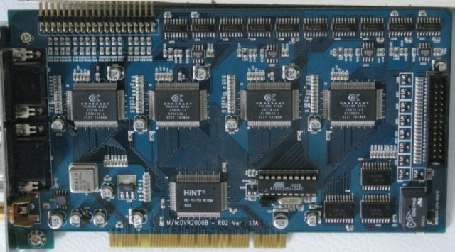 Digi-Flower DVR-2000B-R02: 16 input; 4 Fusion BT878A chips