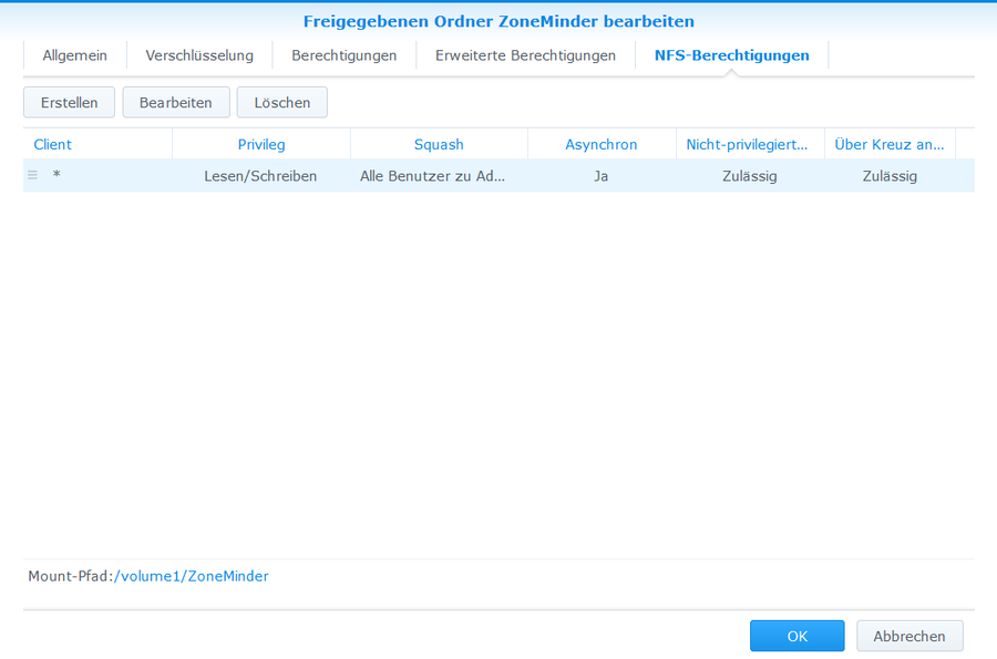 ZoneMinder Synology NFS Share06.png